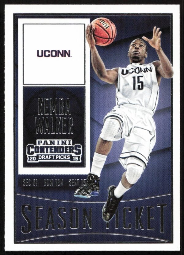 Kemba Walker 2015-16 Panini Contenders Card #54 featuring professional basketball attire.