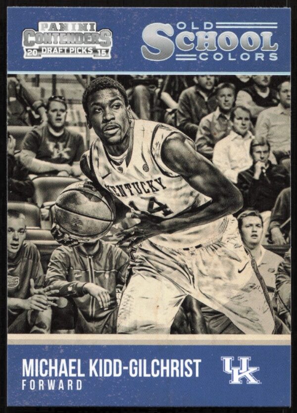 Michael Kidd-Gilchrist 2015-16 basketball card, Old School Colors series, featuring jersey number 24.