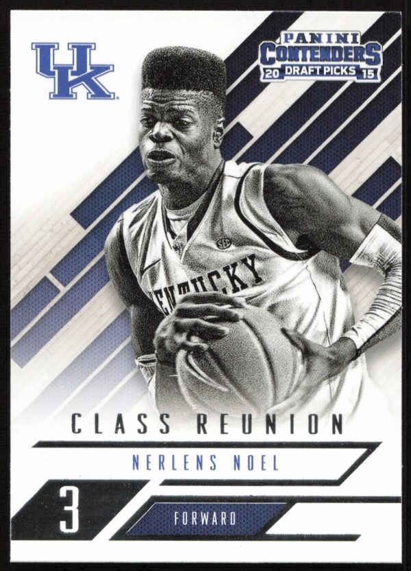 Nerlens Noel 2015-16 Class Reunion card featuring dynamic action and vibrant graphics.