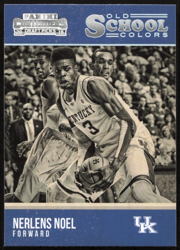 Nerlens Noel Old School Colors card, 2015-16 Panini Contenders Draft Picks, #25, college uniform.