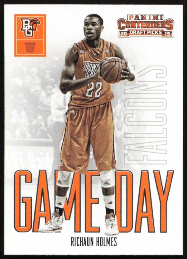 Richaun Holmes in action on his 2015-16 Panini Contenders Draft Picks basketball card.