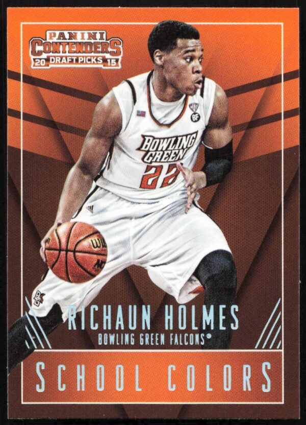 Richaun Holmes 2015-16 Panini Contenders School Colors Card Front #38, basketball uniform.