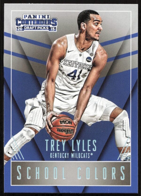 Trey Lyles 2015-16 Panini Contenders School Colors card front, featuring his college basketball uniform.