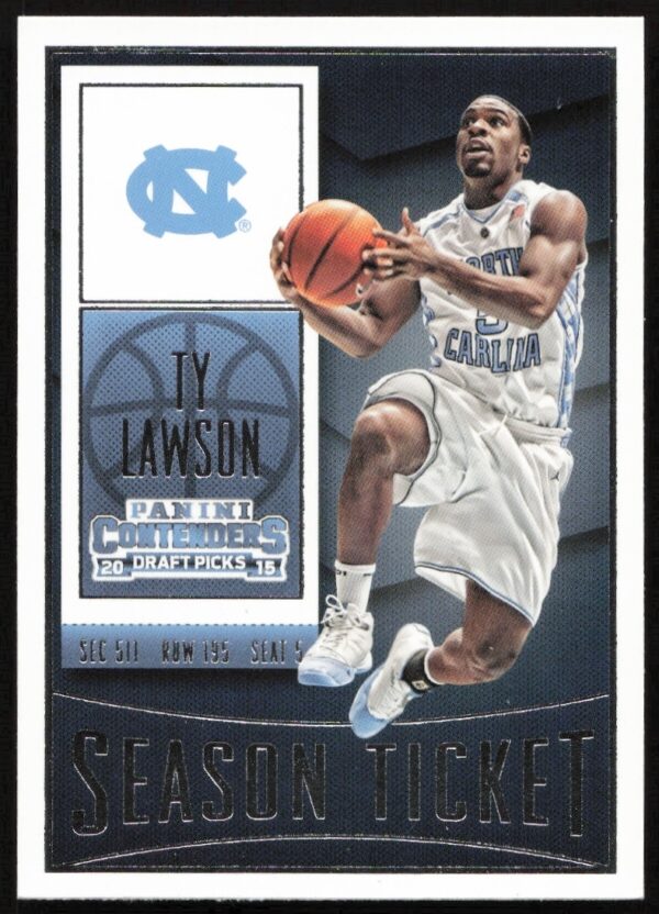 Front view of Ty Lawson 2015-16 Panini Contenders Draft Picks trading card #93.