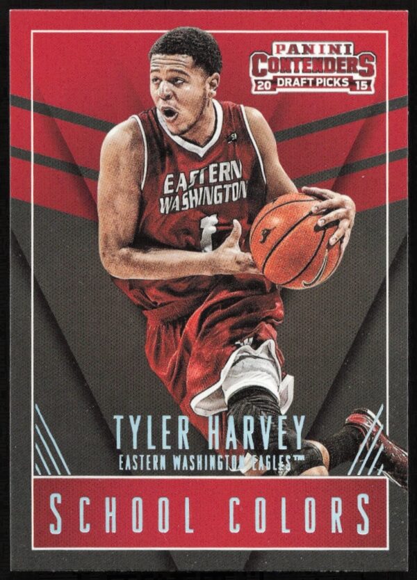 Tyler Harvey 2015-16 Basketball Card #47 - Panini Contenders School Colors Series Front View