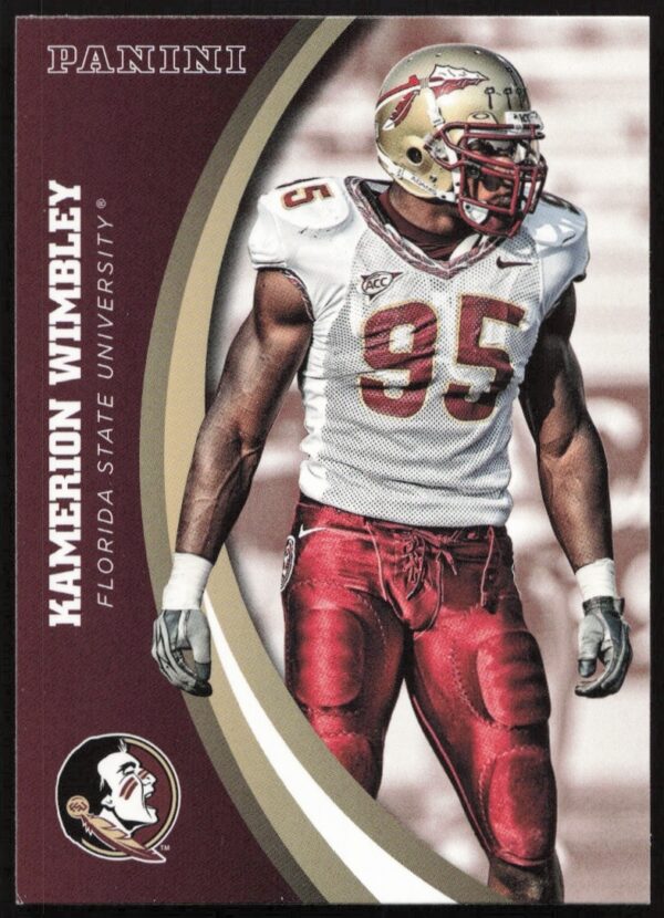 Kamerion Wimbley 2015 Panini Florida State Seminoles trading card, number 32, front view.