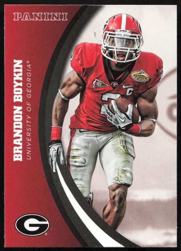 Brandon Boykin Georgia Bulldogs 2015 Panini card #13, showcasing college football athleticism.