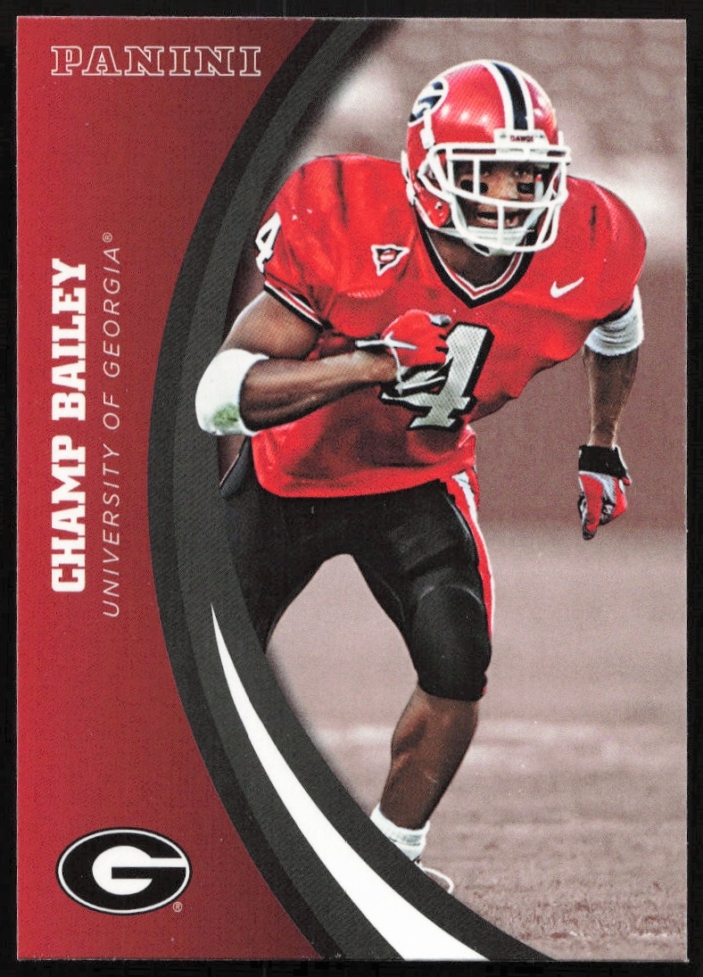 Champ Bailey 2015 Panini Card in Georgia Bulldogs Uniform #14 Front View