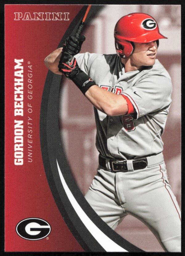Gordon Beckham 2015 Panini trading card, Georgia Bulldogs, #31, college baseball career.