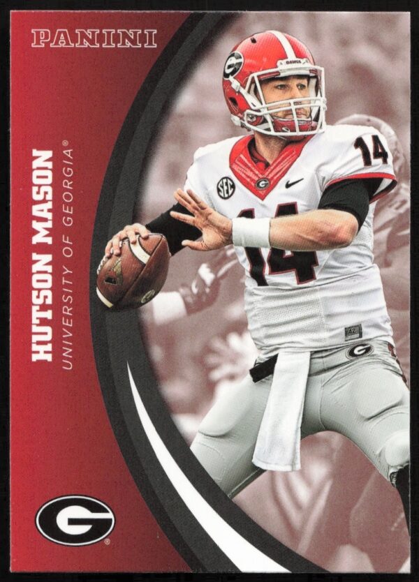 Hutson Mason Georgia Bulldogs 2015 Panini trading card #32, front view.