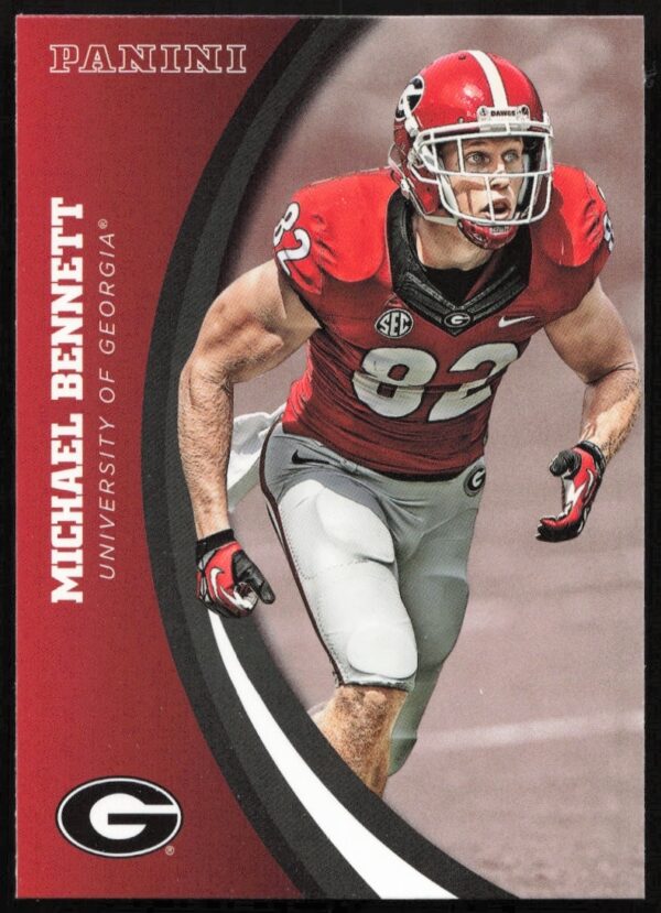 Georgia Bulldogs Michael Bennett 2015 Panini Card #47 Front