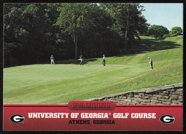 2015 Panini Georgia Bulldogs Card, University of Georgia Golf Course Hole #9 Front View.