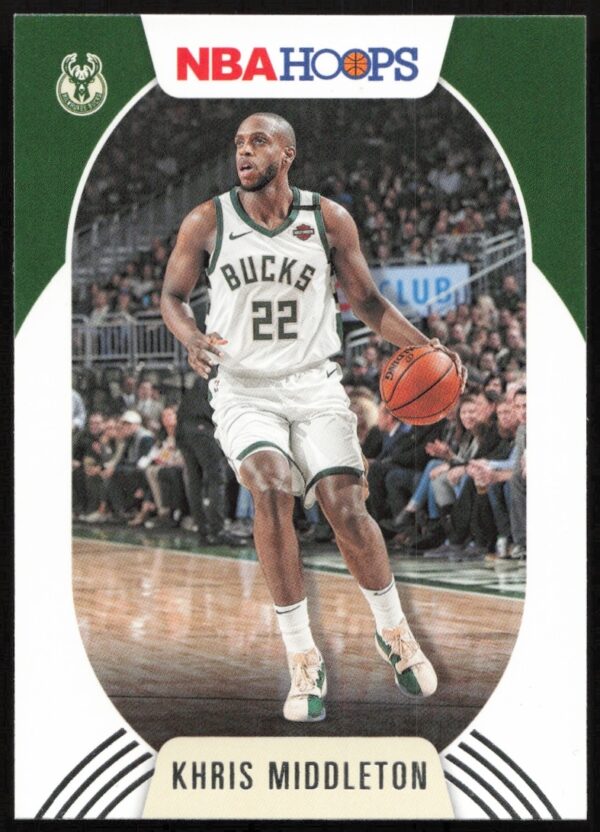 Khris Middleton 2020-21 Panini Card #176 featuring dynamic basketball action.