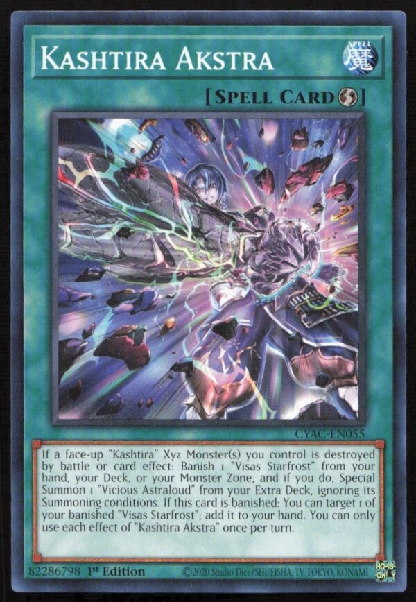 Yu-Gi-Oh! Kashtira Akstra 2020 1st Edition Card Front #CYAC-EN055.