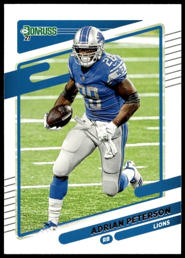 Adrian Peterson 2021 Donruss Football Card #175 Front Image.