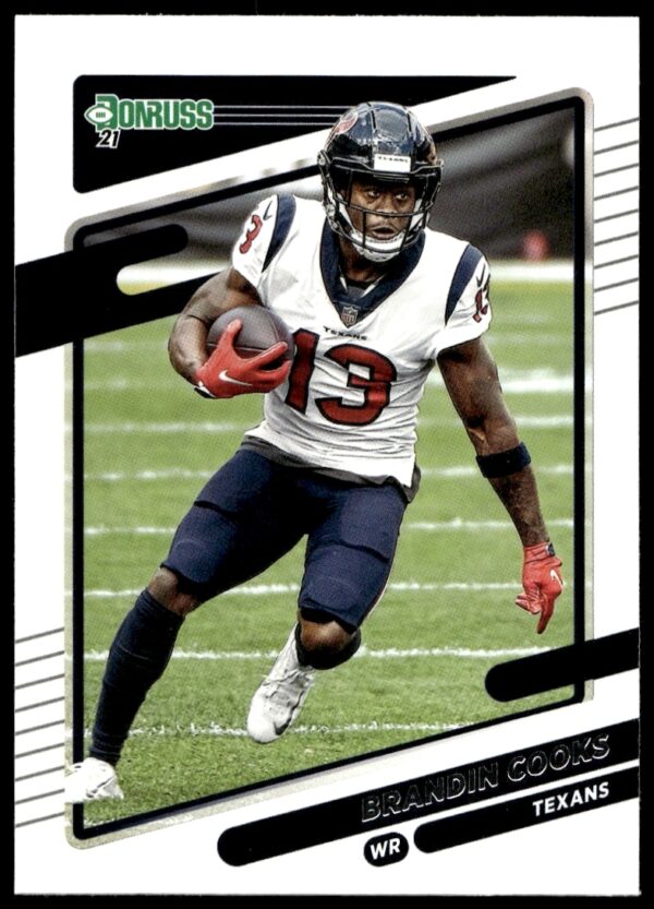Brandin Cooks 2021 Donruss Card #166 - Front Action Shot.