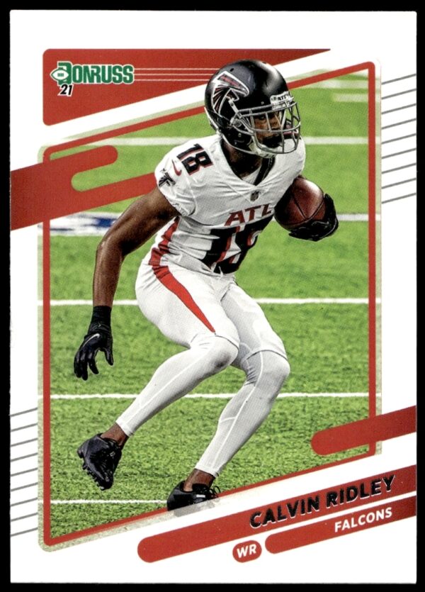 Calvin Ridley 2021 Donruss card #234, Atlanta Falcons action shot.