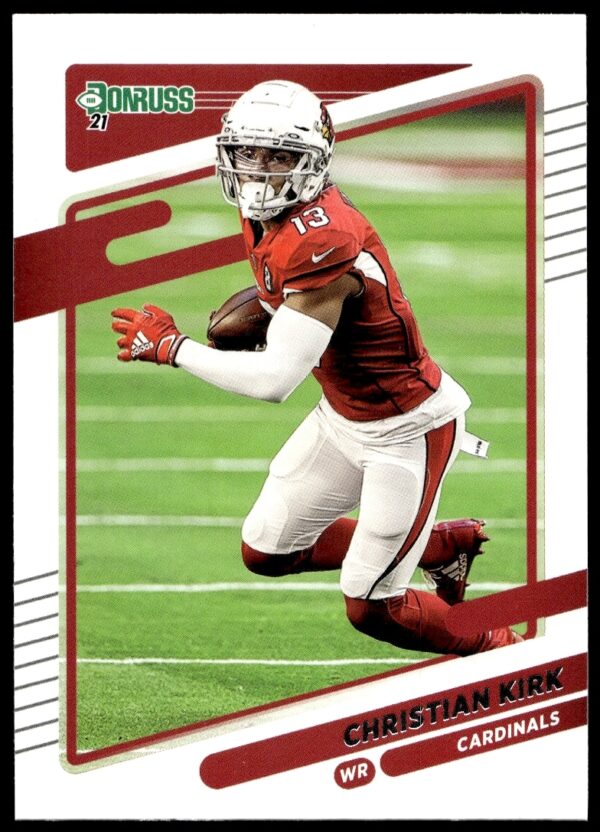 Christian Kirk 2021 Donruss #194 football card front, Arizona Cardinals action shot.