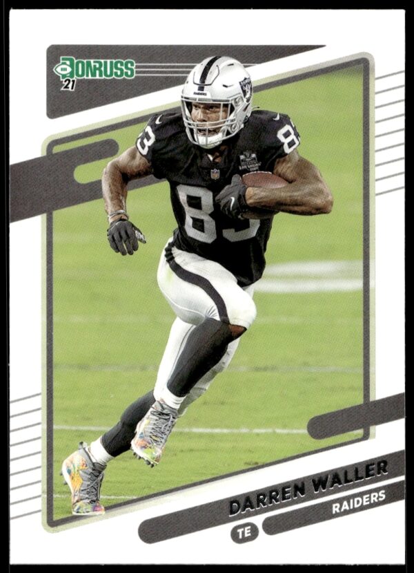 2021 Donruss Darren Waller card #88 featuring him in team uniform front view.