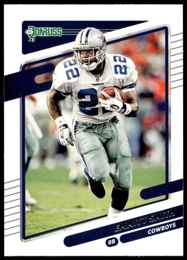 2021 Donruss Emmitt Smith Card #200 - Iconic Dallas Cowboys Action Shot