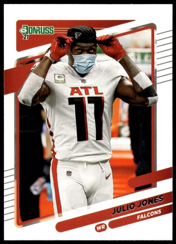Julio Jones 2021 Donruss Football Card No Helmet Variant Titans Uniform #233 Front