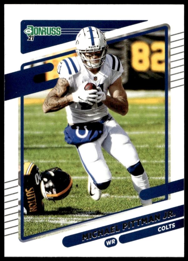 Michael Pittman Jr. 2021 Donruss Football Card #151, Indianapolis Colts Wide Receiver.