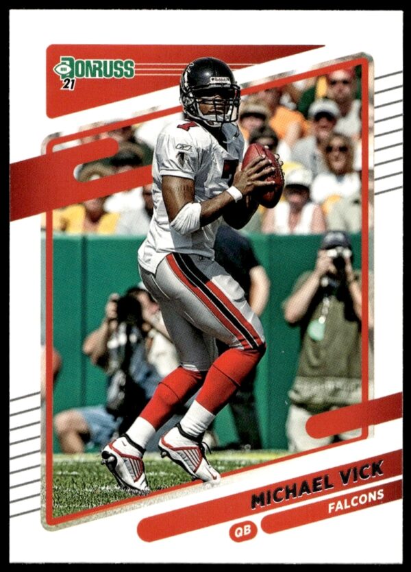 2021 Donruss Michael Vick Football Card #238, highlighting agility and dynamic presence.