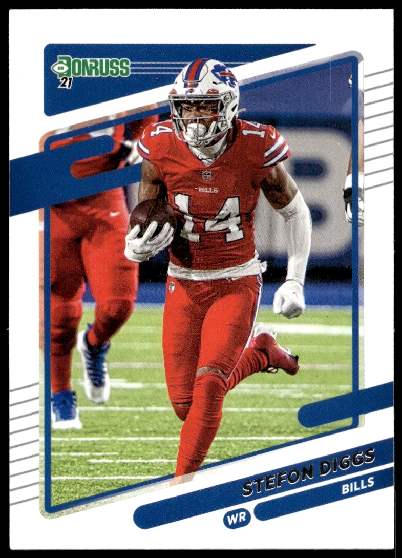 Stefon Diggs 2021 Donruss #226 Card Front - Buffalo Bills Star in Action Pose.