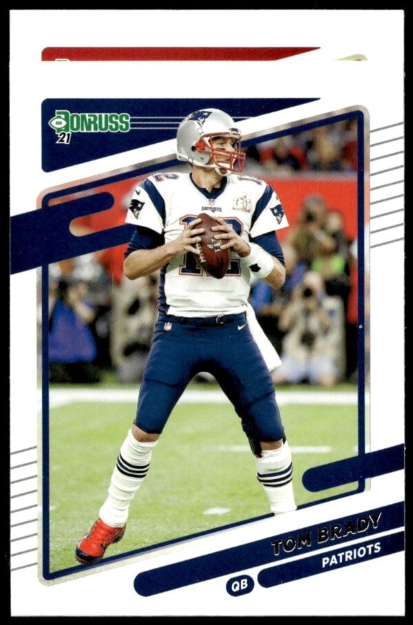 Tom Brady 2021 Donruss Card, Dynamic Action, Tampa Bay Buccaneers, NFL Collectible.