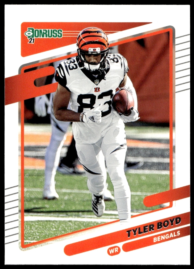 Tyler Boyd 2021 Donruss Football Card #215 - Cincinnati Bengals Action Shot