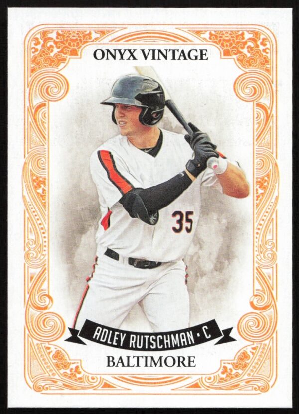 Onyx 2021 Adley Rutschman Vintage Trading Card Front View #OVAR.