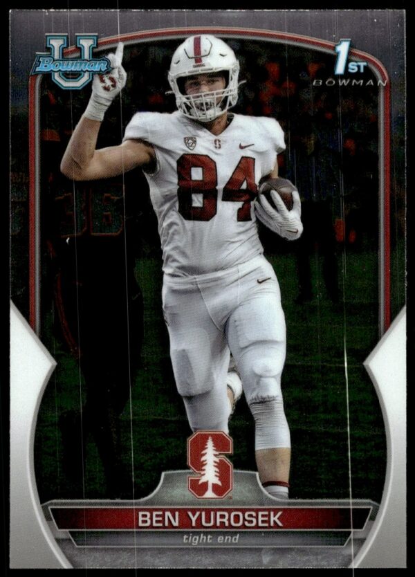 Ben Yurosek 2022 Bowman Chrome Card #23 showcasing player in action.