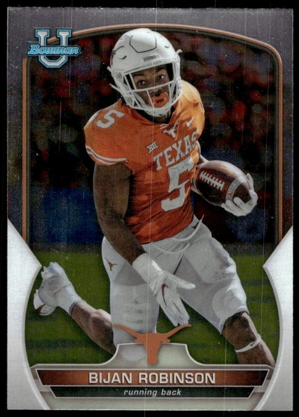 Bijan Robinson 2022 Bowman Chrome Football Card #70 Front Image