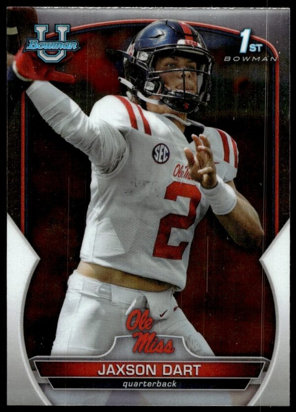 Cam Rising in action on 2022 Bowman University Chrome card #76.