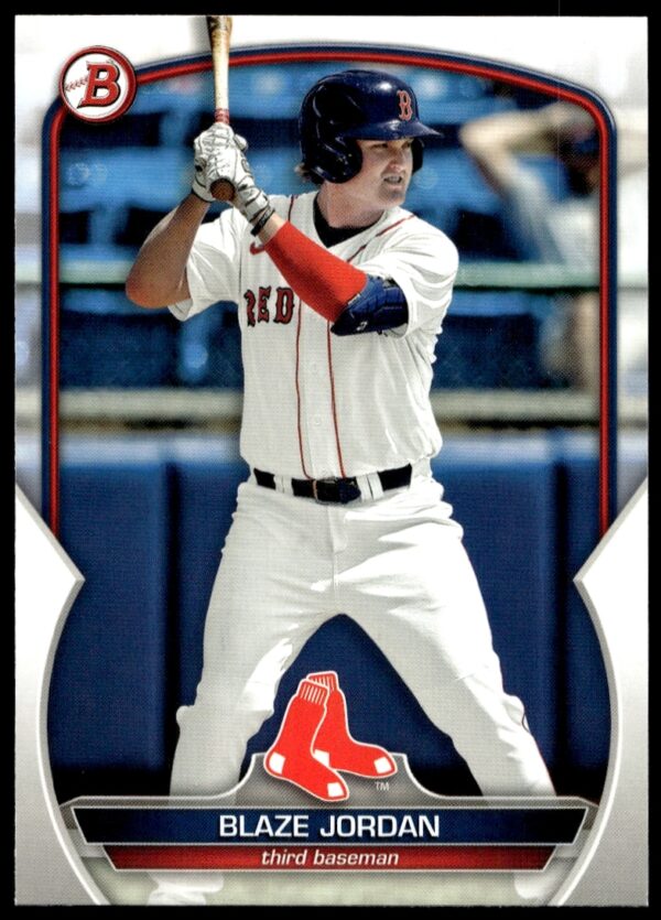 Blaze Jordan 2023 Bowman Rookie Card #BP-101 Front, showcasing a promising baseball talent.