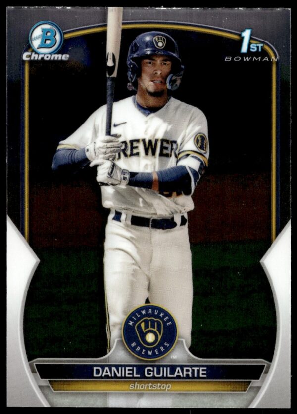Daniel Guilarte 2023 Bowman Baseball Card #BP-21, showcasing rising talent.