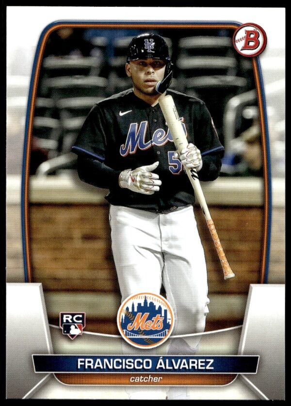Francisco Alvarez 2023 Bowman Baseball Card #49 - New York Mets Catcher.