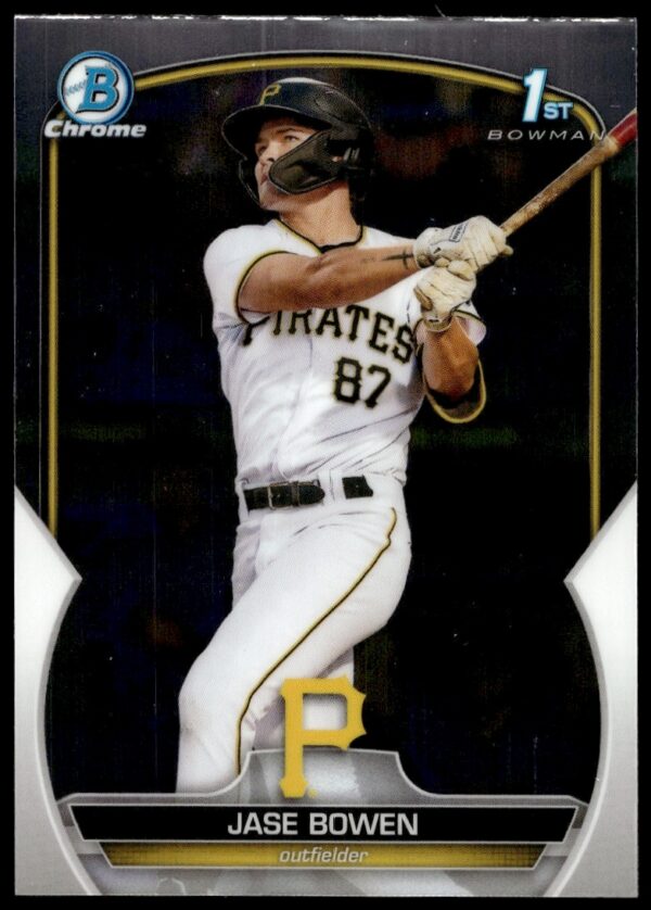 Jase Bowen 2023 Bowman Chrome baseball card #BCP-146 featuring prospect in uniform.