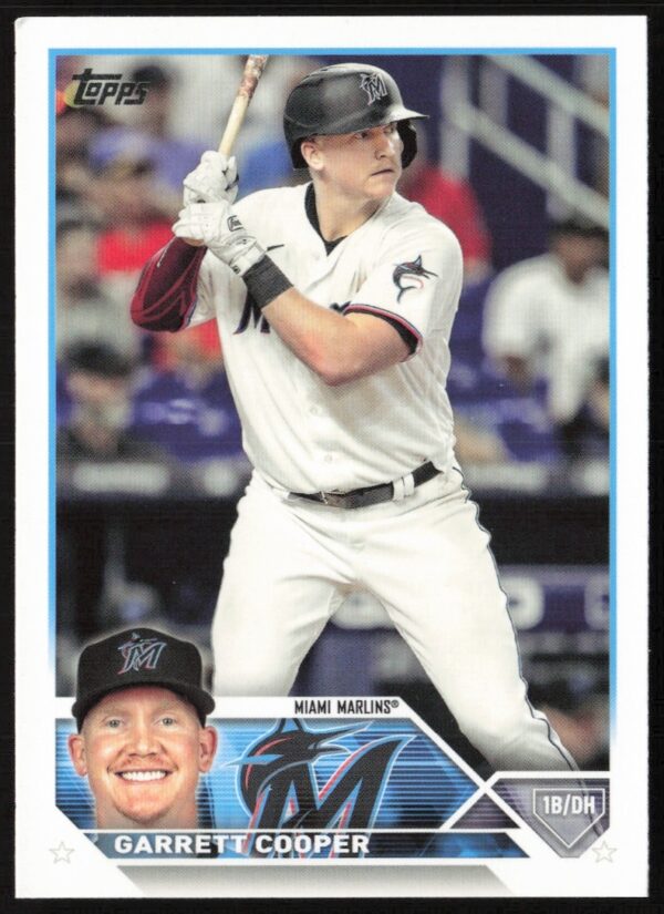 2023 Topps Garrett Cooper Baseball Card #321 Front Image in Team Uniform