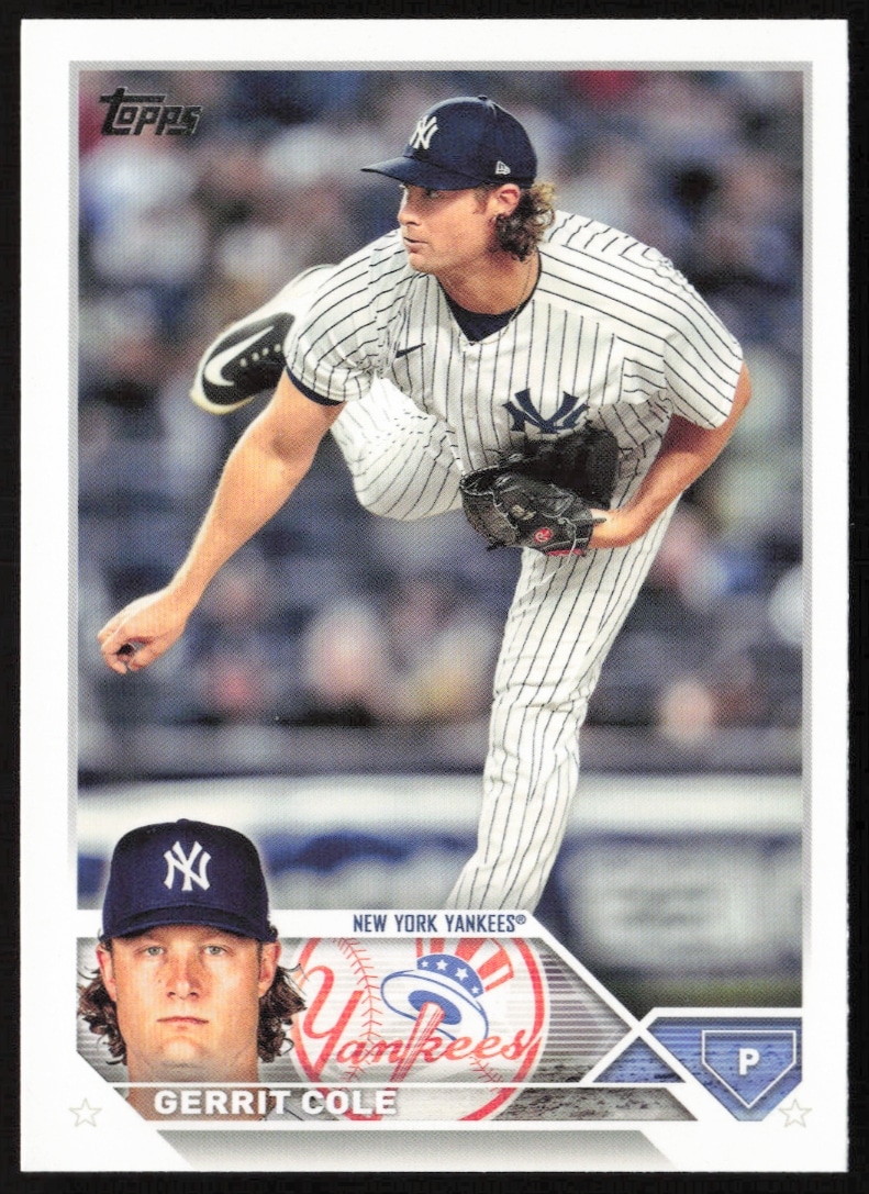Gerrit Cole 2023 Topps Series 1 Baseball Card #45 Front View