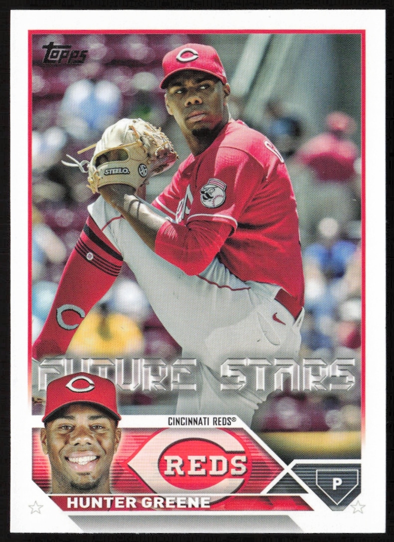 Topps 2023 Hunter Greene Baseball Card #155 Front Image