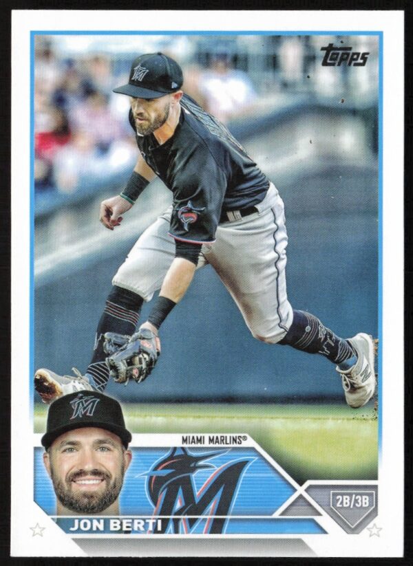 2023 Topps Series 1 Jon Berti Miami Marlins Baseball Card #72 Front