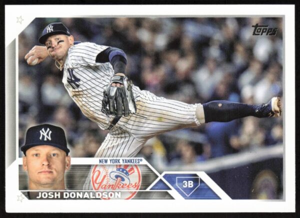 2023 Topps Series 1 baseball card featuring Josh Donaldson in action.