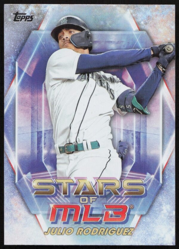 Julio Rodriguez 2023 Topps Stars of MLB #SMLB-16 Card Front View.