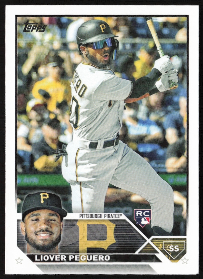 Liover Peguero 2023 Topps Rookie Card #238 – Collectible Front View.