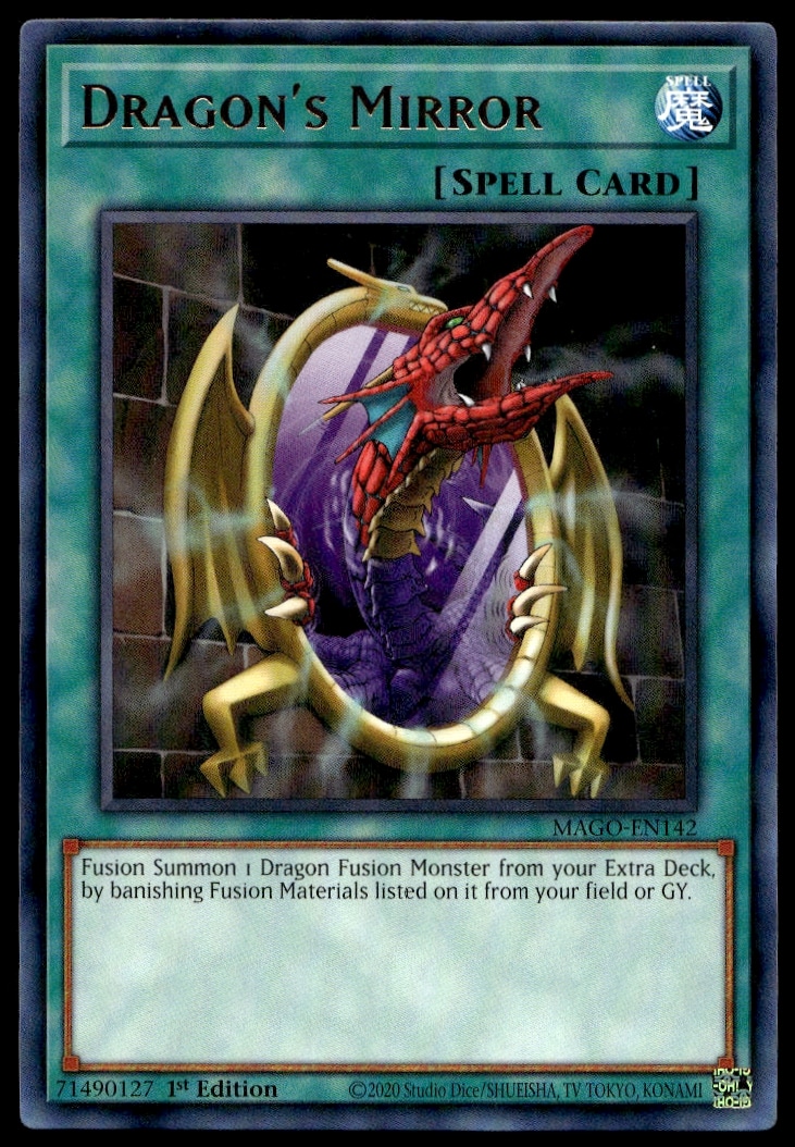 2020 Yu-Gi-Oh! Maximum Gold (1st Edition) Dragon's Mirror #MAGO-EN142 (Front)
