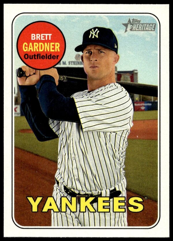 2018 Topps Heritage Brett Gardner #215 (Front)