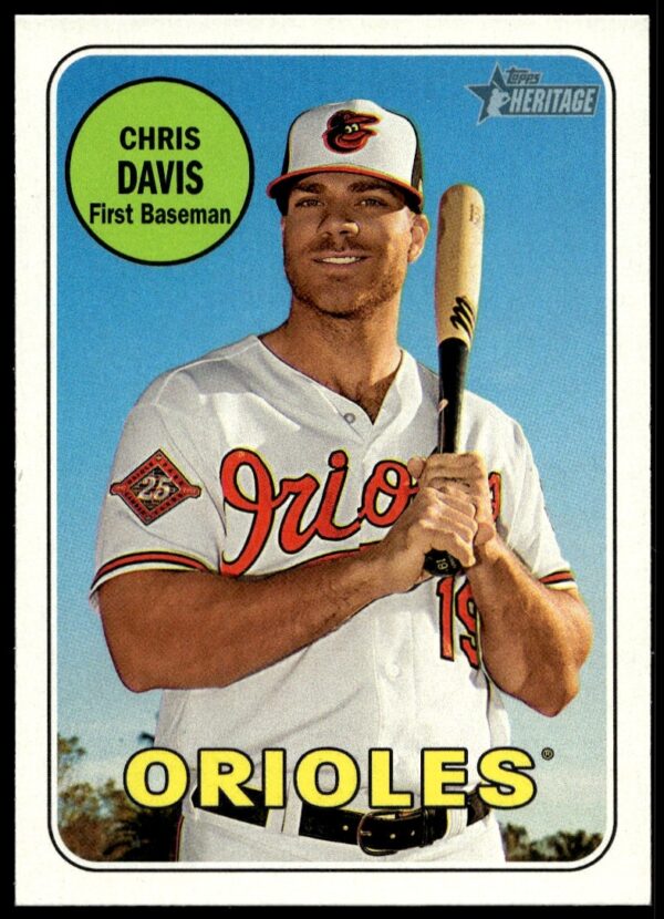 2018 Topps Heritage Chris Davis #15 (Front)