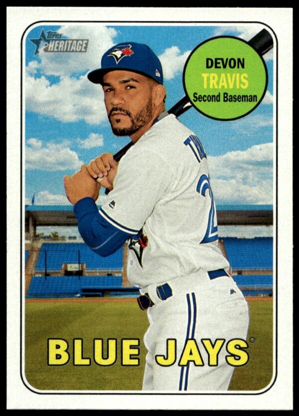 2018 Topps Heritage Devon Travis #154 (Front)