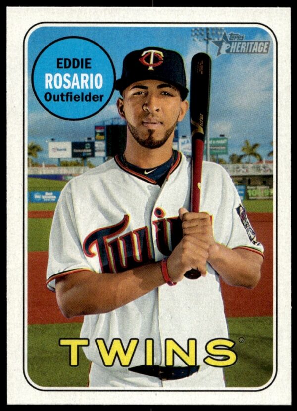 2018 Topps Heritage Eddie Rosario #262 (Front)